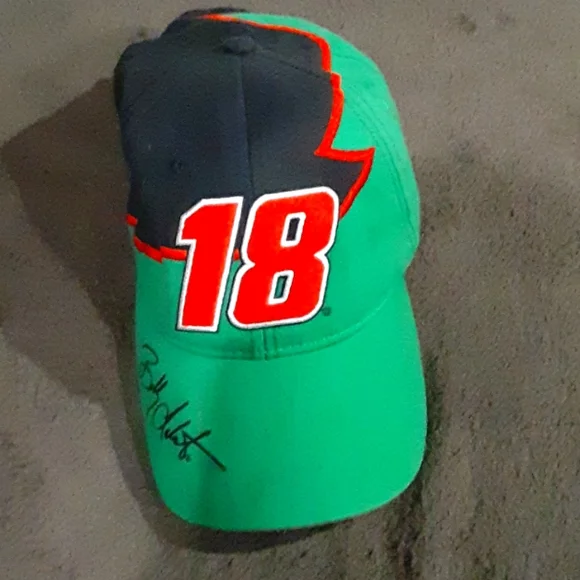 Vintage 00's NASCAR Bobby Labonte 18 Interstate Batteries Hat - Picture 2 of 7